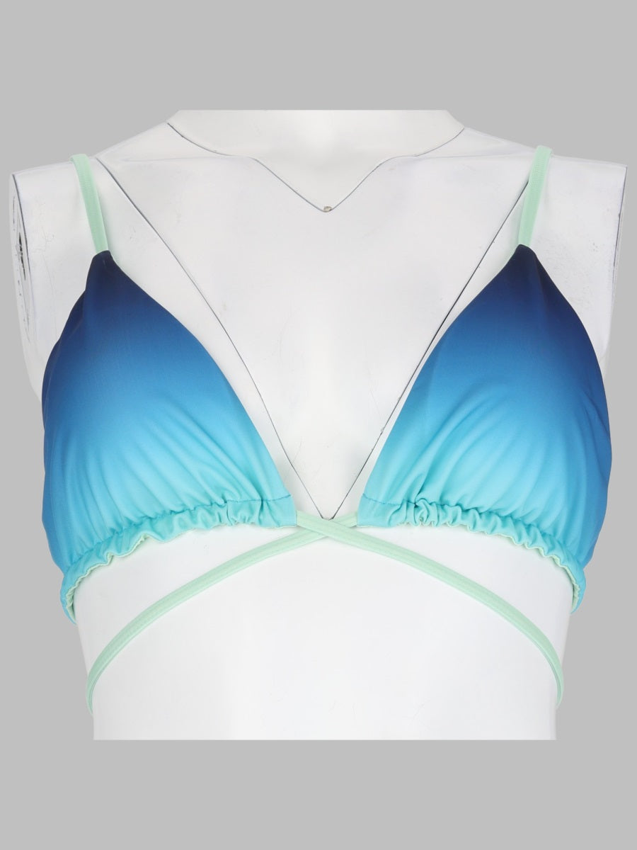 Casablanca Women Top Bikini Con Stampa Gradient E Perline
