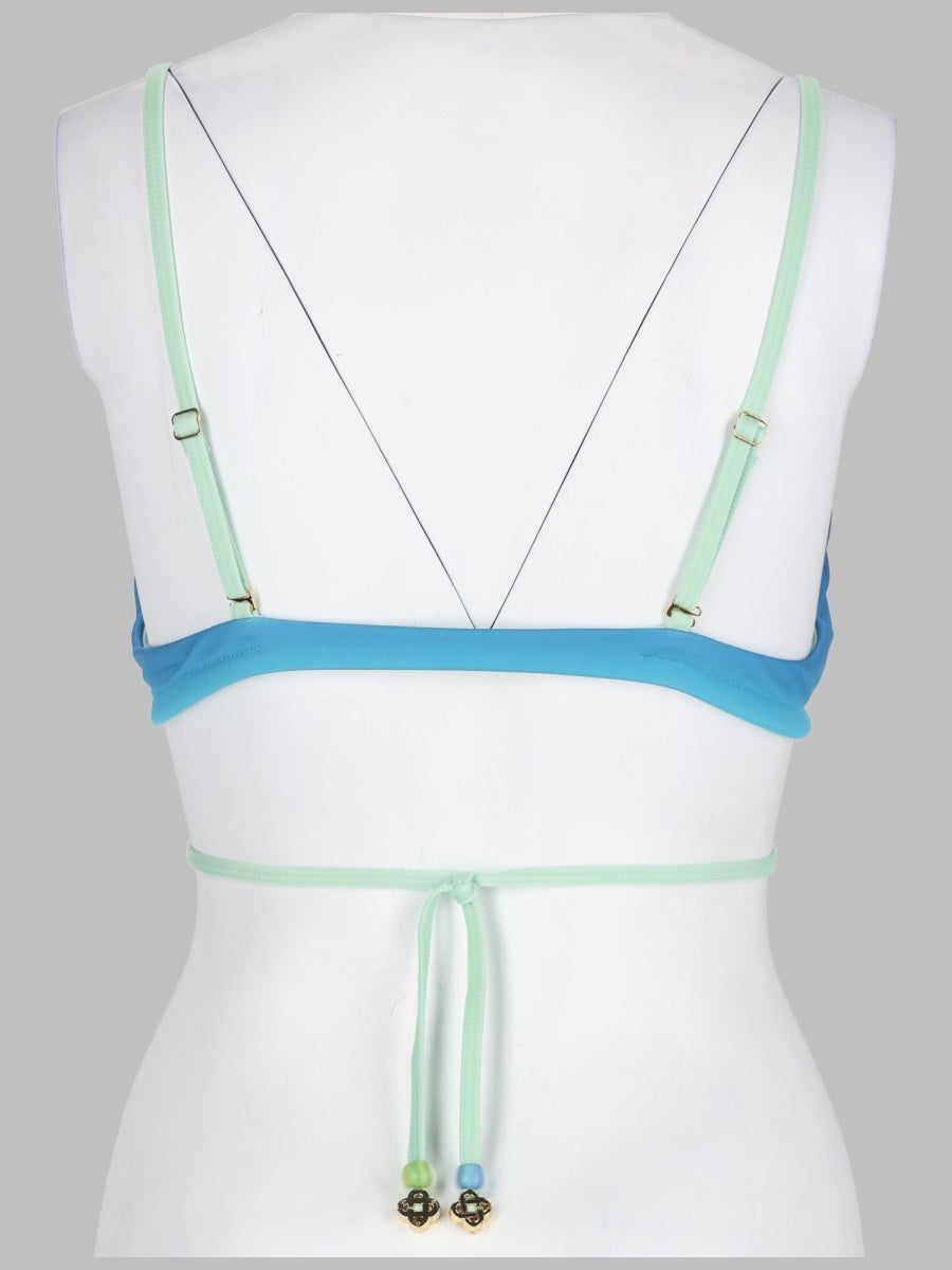 Casablanca Women Top Bikini Con Stampa Gradient E Perline