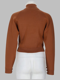 Chloé Women Pullover A Collo Alto In Maglia Di Lana E Pizzo