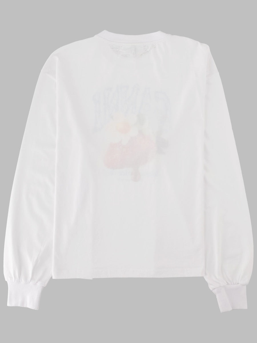 Ganni Women T-Shirt Con Stampa "Strawberry"