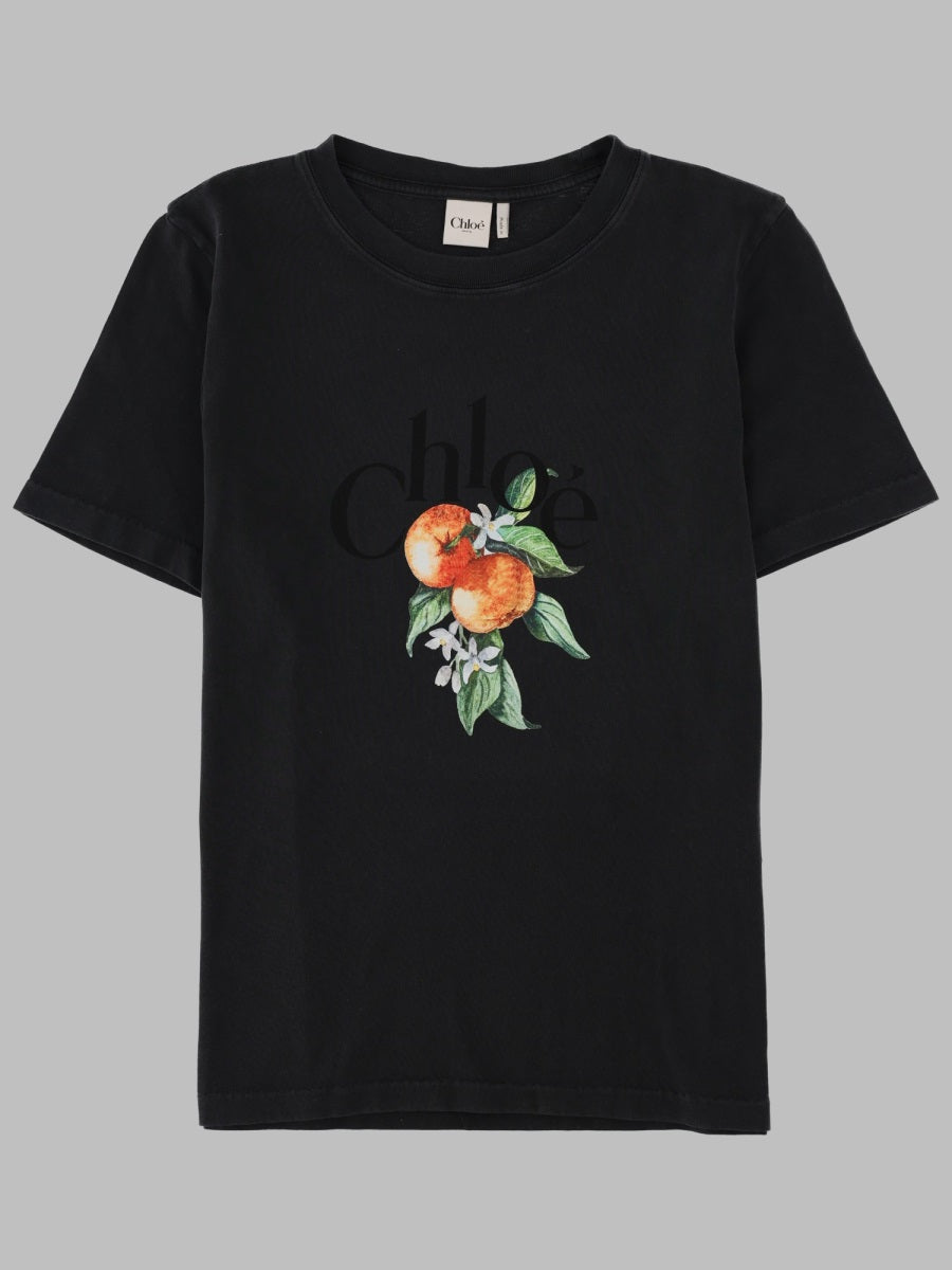 Chloé Women T-Shirt Con Logo In Jersey Di Cotone