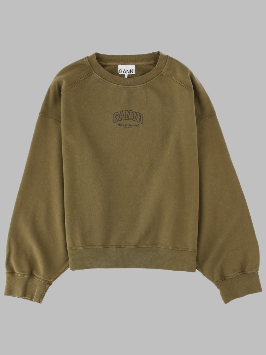 Ganni Women Felpa Con Logo