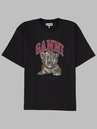 Ganni Women T-Shirt Con Stampa Tigre