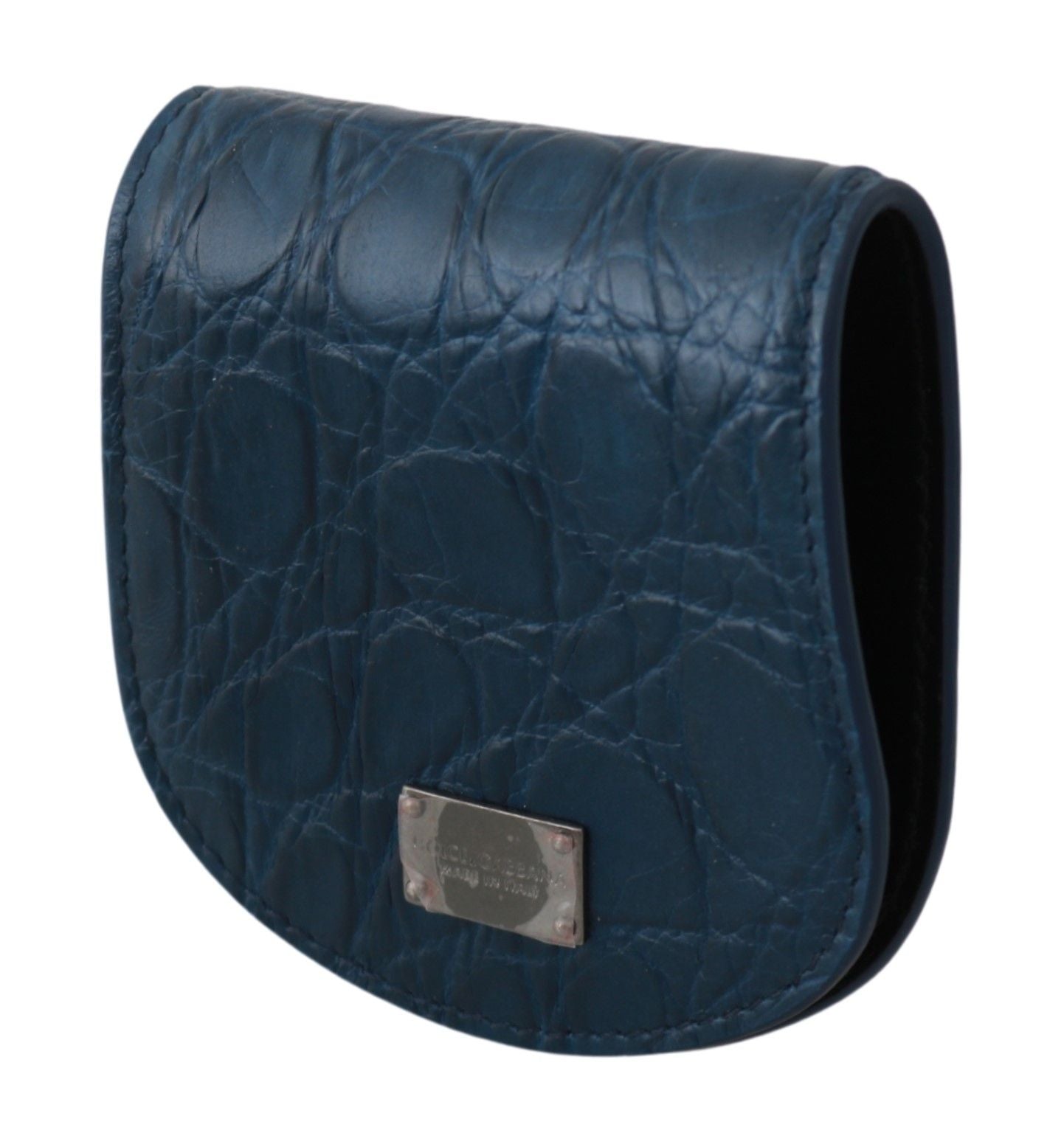 Dolce & Gabbana Dolce & Gabbana Blue Leather Holder Pocket Condom Men's Case