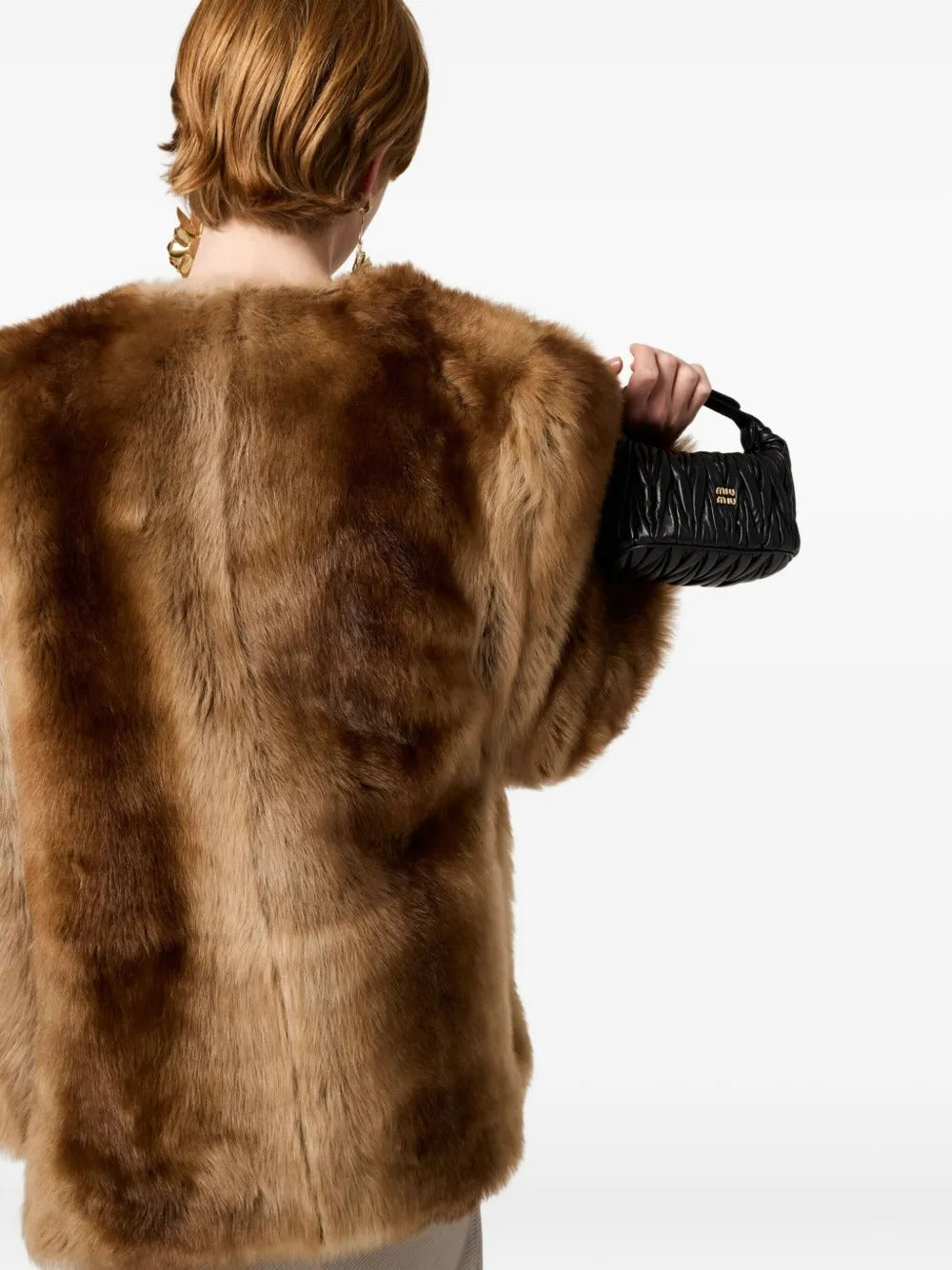 Miu Miu Women Matelassé Nappa Leather Pouch