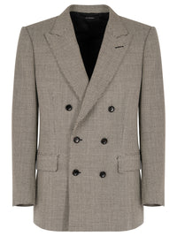 TOM FORD Opposite Birdseye Db Jacket Women