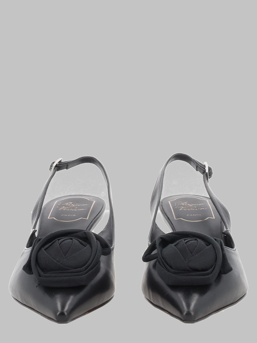 Roger Vivier Women Décolleté Slingback "Rose Vivier" In Pelle