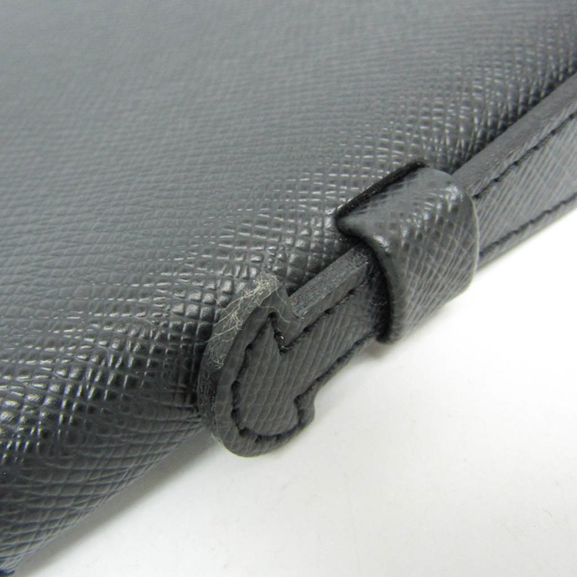 Louis Vuitton Vladimir Black Leather Briefcase Bag (Pre-Owned)