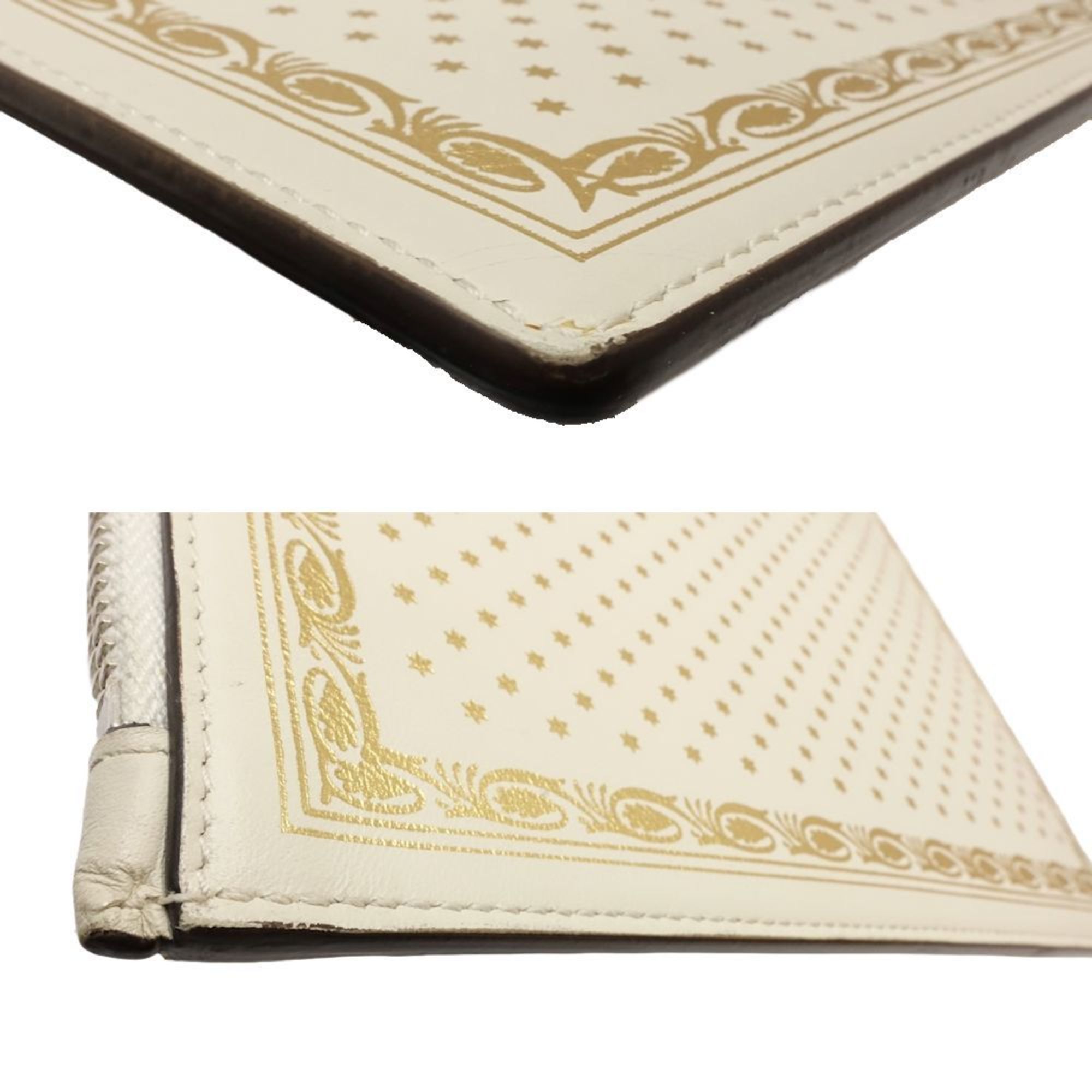 Gucci White Leather Clutch Bag (Pre-Owned)