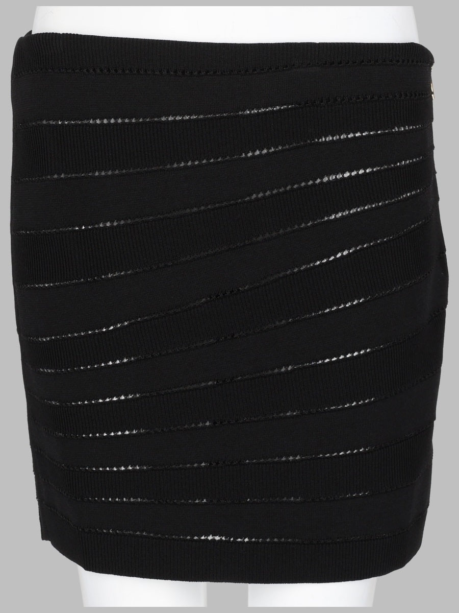 Balmain Women Mini Gonna In Maglia Flechage