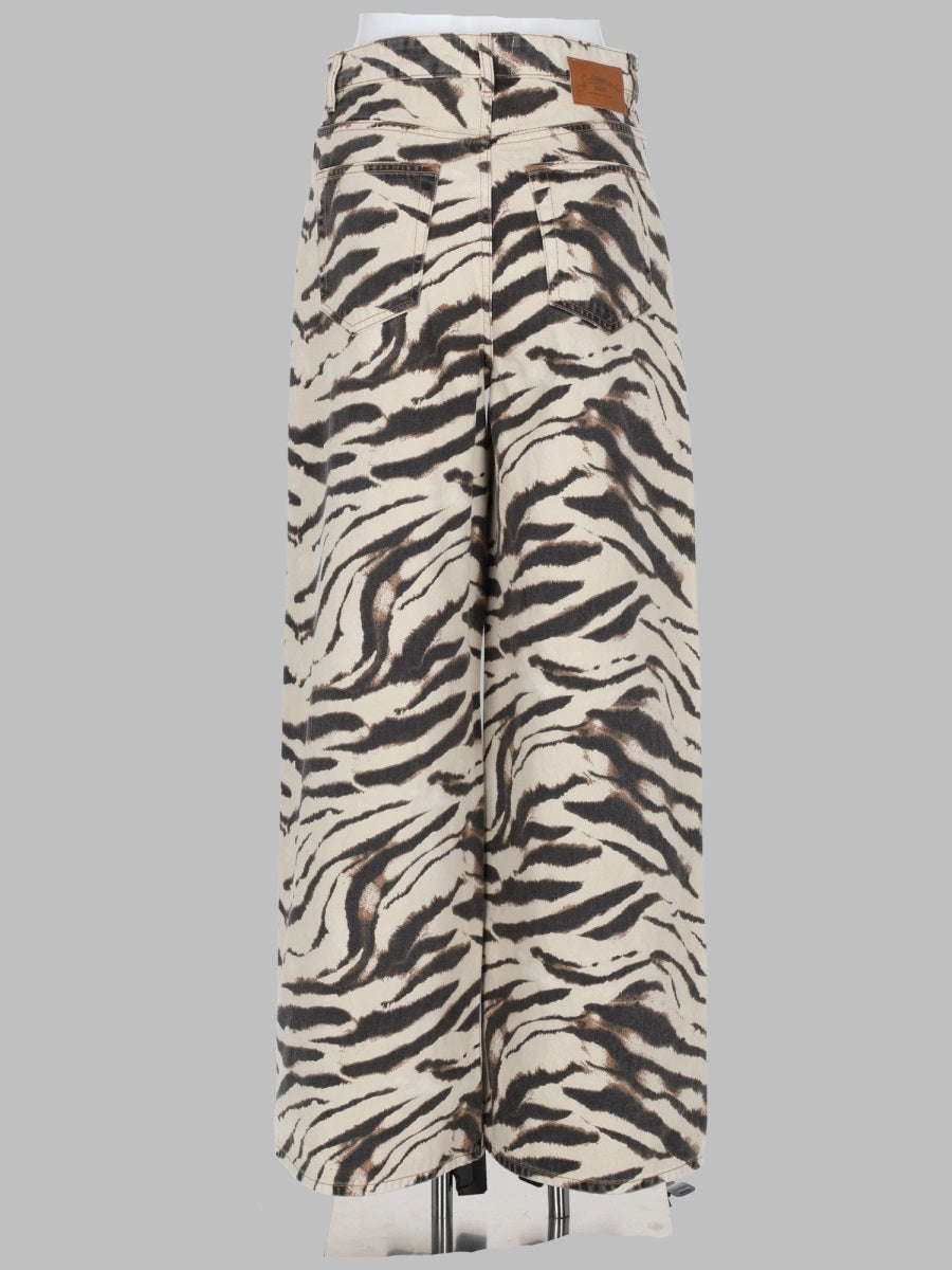 Ganni Women Jeans Con Stampa Animalier
