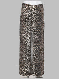 Ganni Women Jeans Con Stampa Animalier