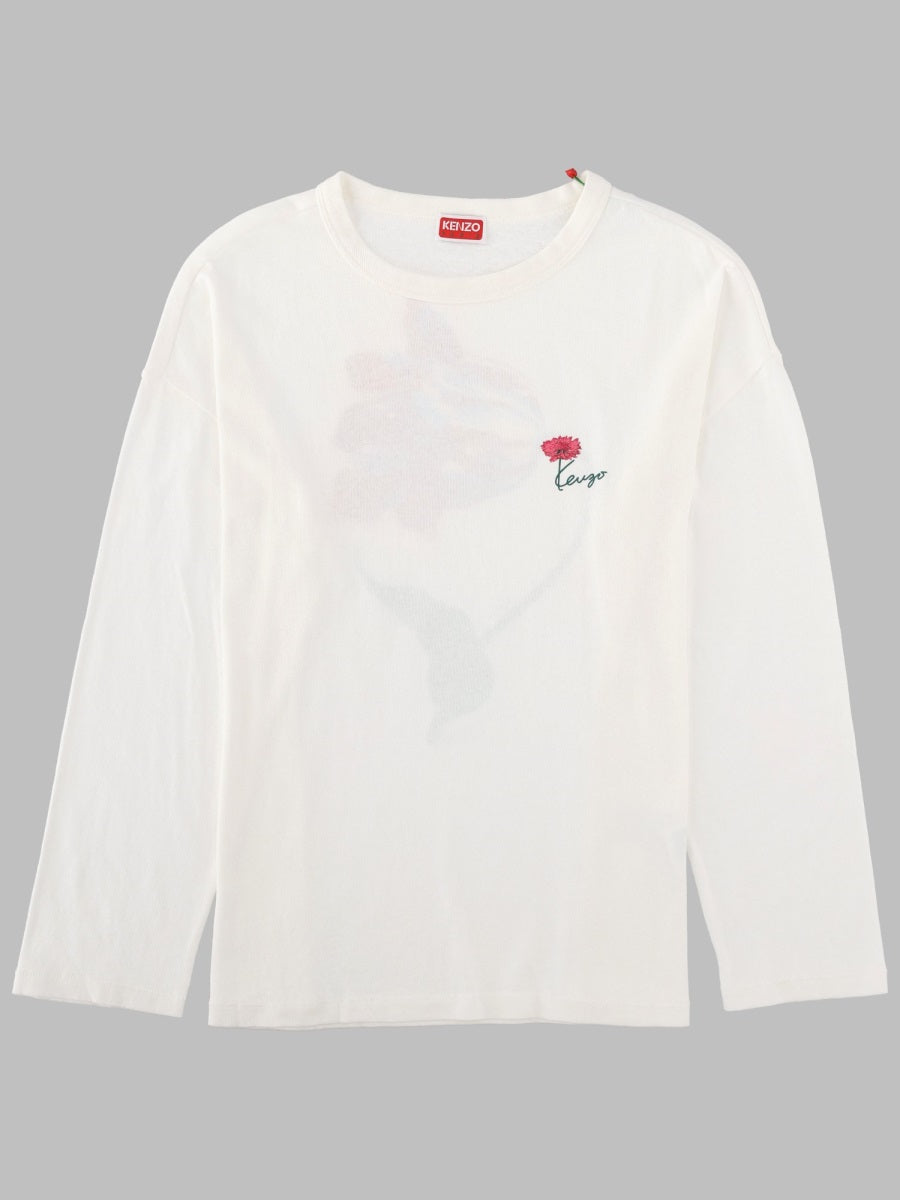 Kenzo Women T-Shirt "Tulip" A Manica Lunga
