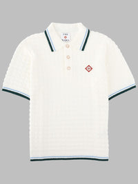 Casablanca Men Polo Bouclé Con Logo