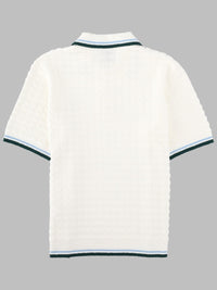 Casablanca Men Polo Bouclé Con Logo