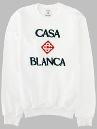 Casablanca Men Felpa Con Logo Ricamato