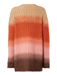 FENDI Gradient Mohair And Wool Oversized Cardigan Women