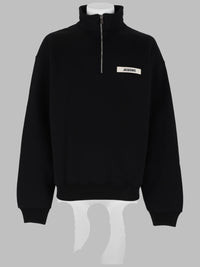 Jacquemus Men Felpa Con Logo E Zip