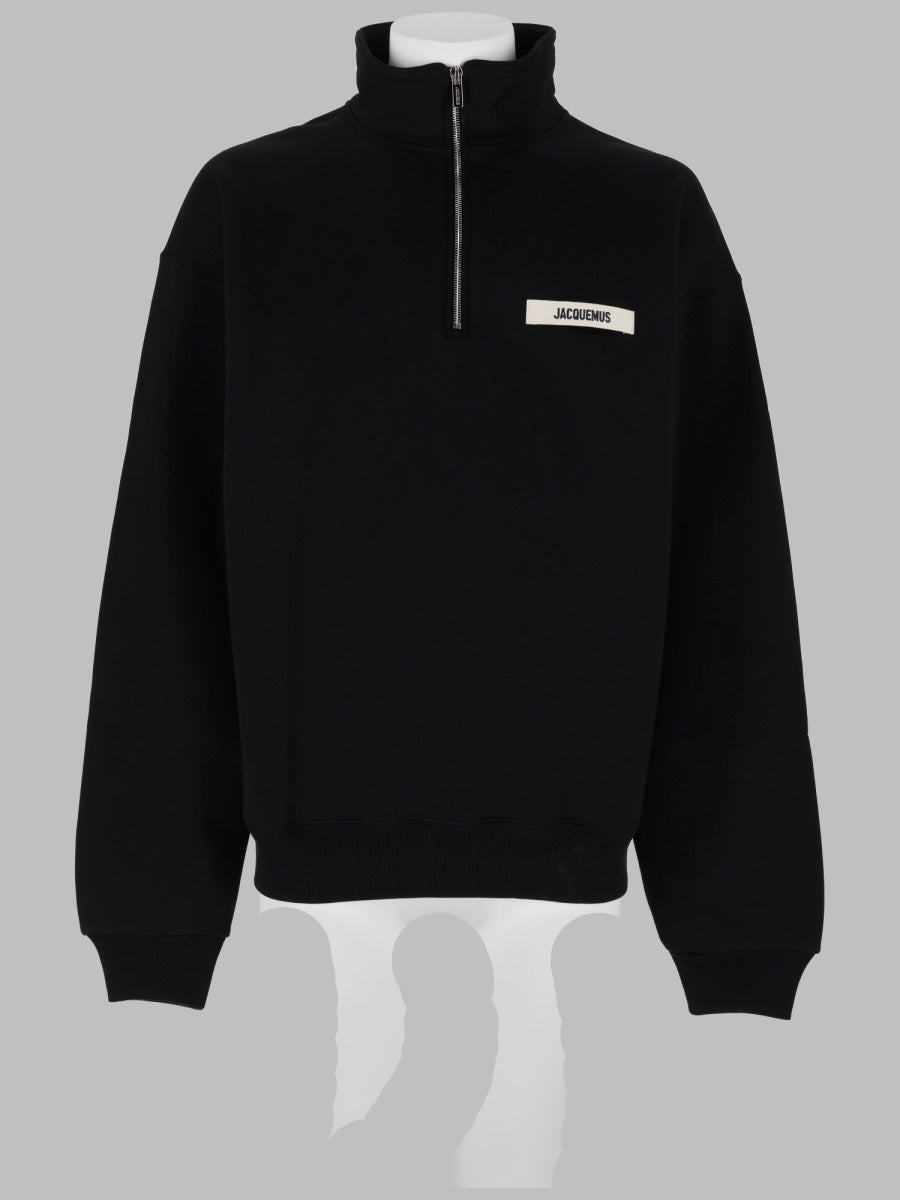 Jacquemus Men Felpa Con Logo E Zip