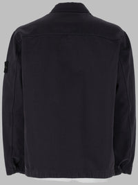 Stone Island Men Overshirt In Twill Di Cotone