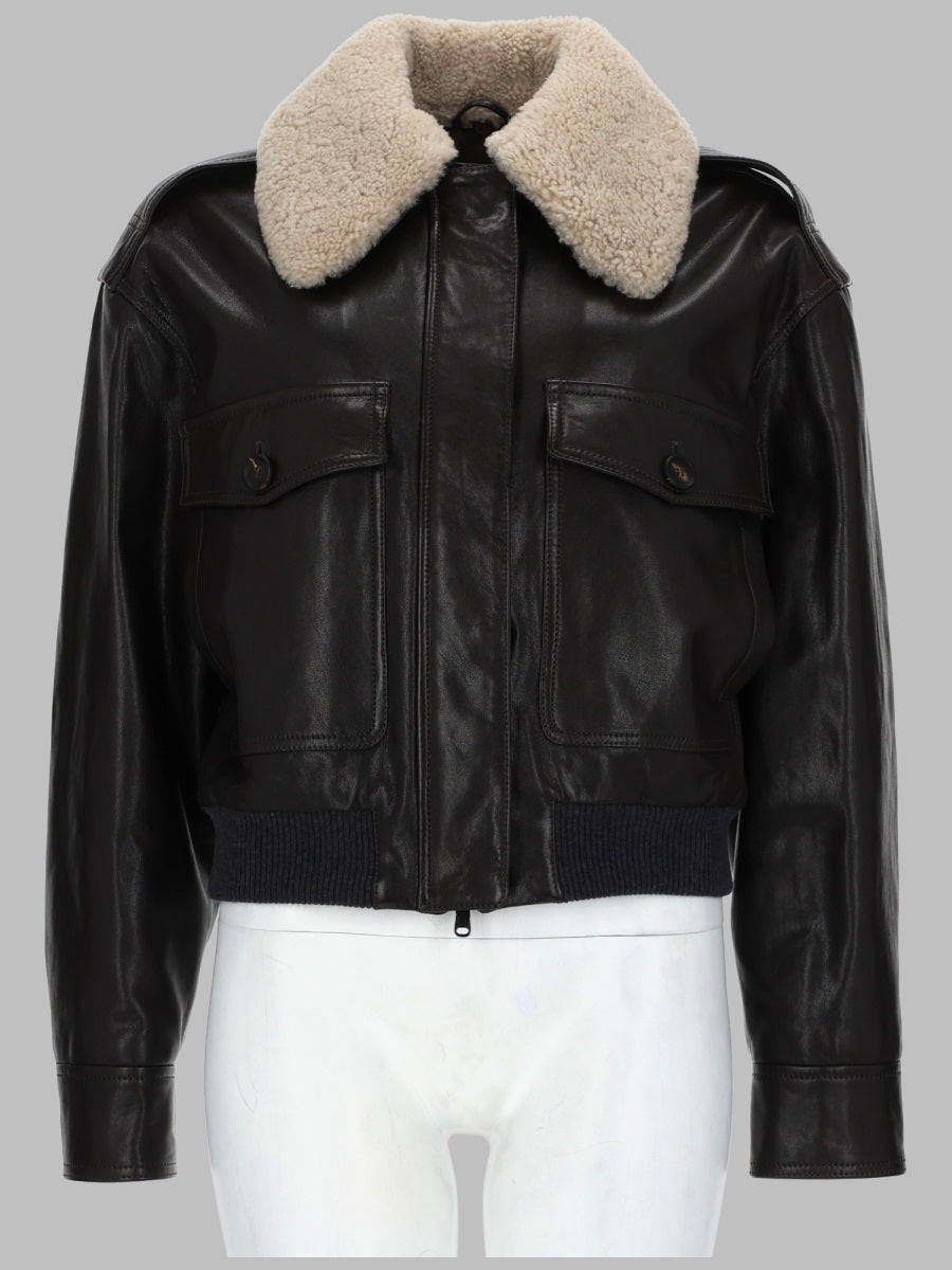 Brunello Cucinelli Women Aviatore In Nappa Lucida