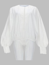 Balmain Women Camicia Con Manica A Pipistrello