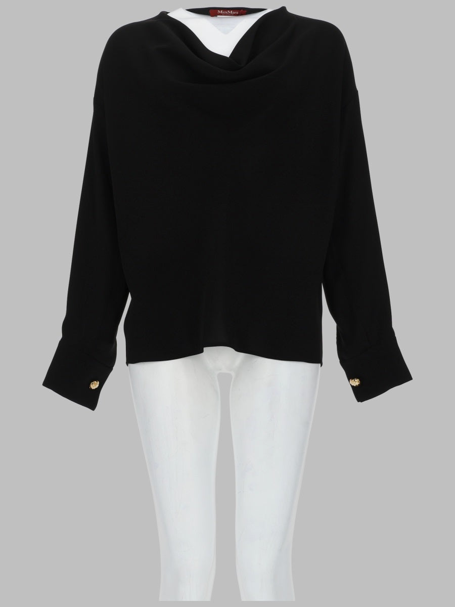 Max Mara Studio Women Blusa In Cady Tecnico Leggero