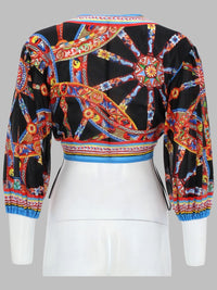 Dolce & Gabbana Women Top In Batista Stampa Carretto