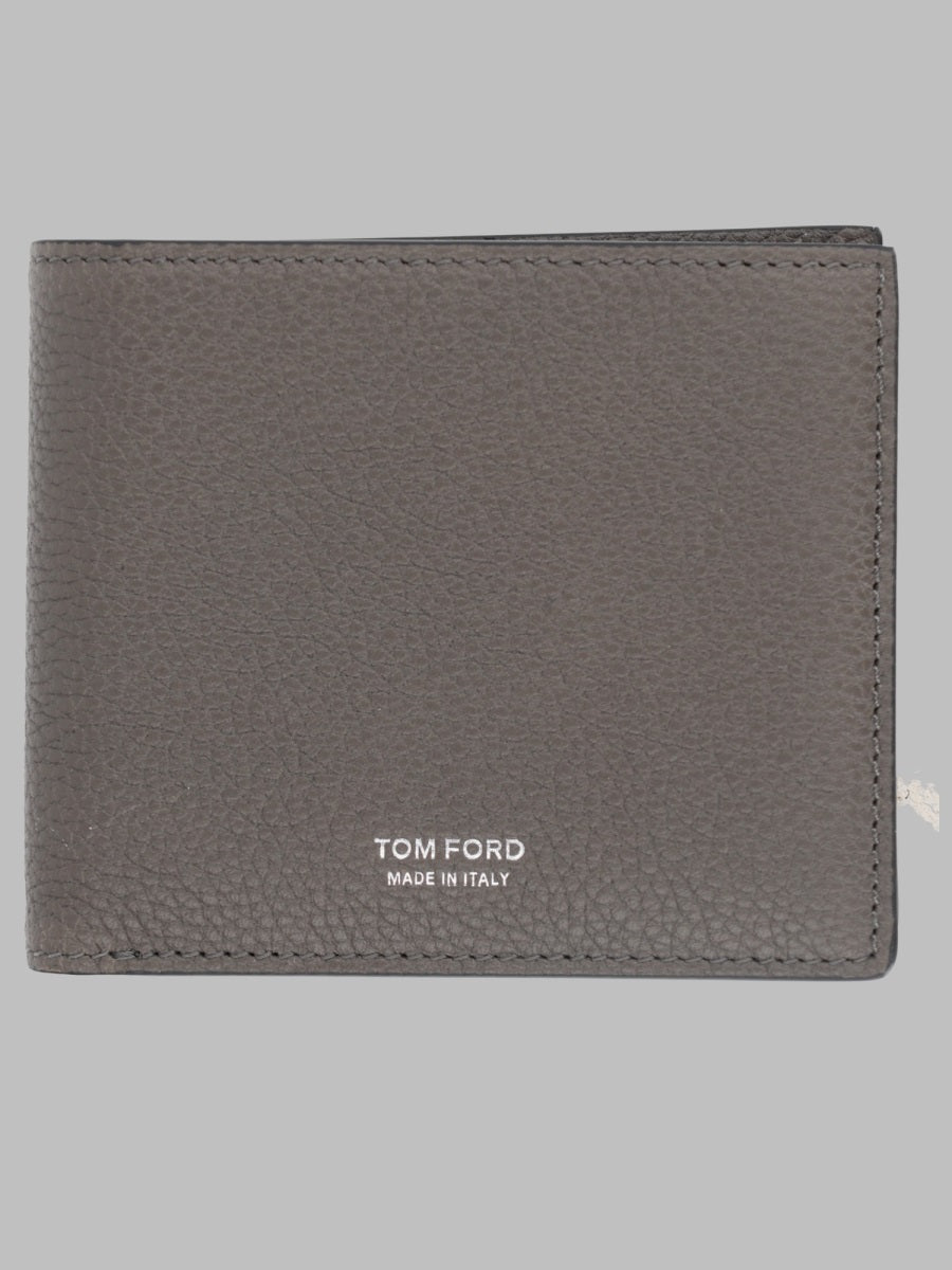 Tom Ford Men Portafoglio A Due Ante Classico In Pelle Fiore
