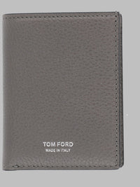 Tom Ford Men Portacarte Pieghevole In Pelle Fiore