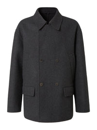 FENDI Wool Double-Breasted Pea Coat Women