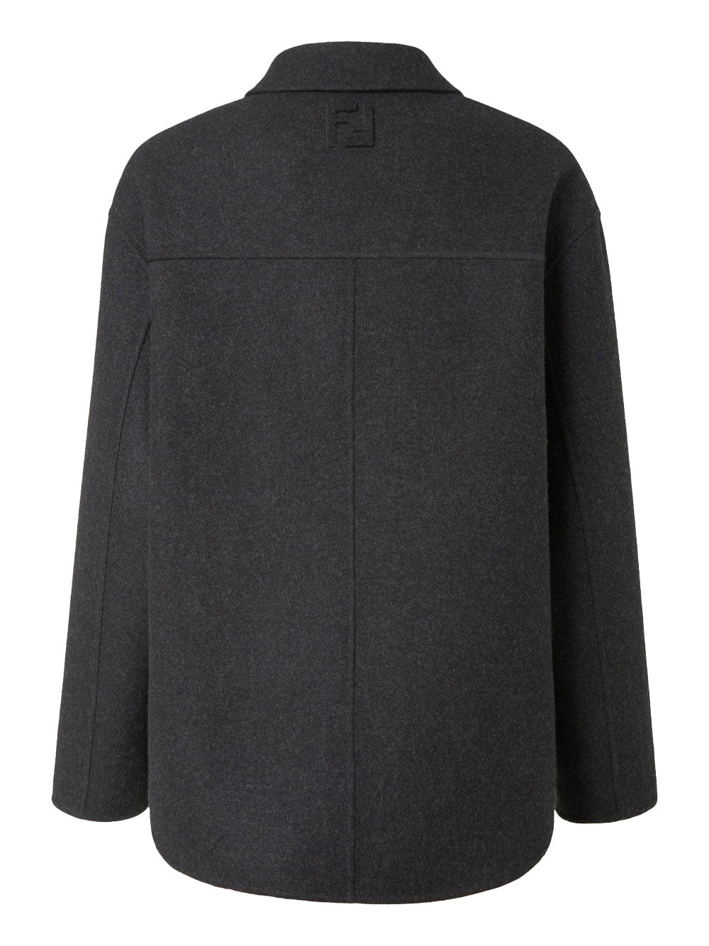 FENDI Wool Double-Breasted Pea Coat Women