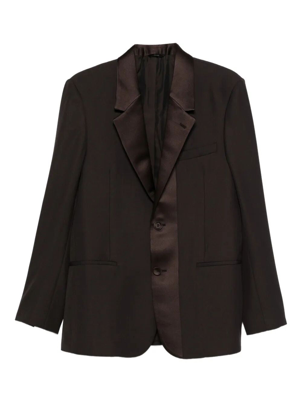 FENDI Single-Breasted Wool Crêpe Tailored Blazer Women