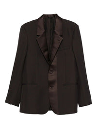 FENDI Single-Breasted Wool Crêpe Tailored Blazer Women