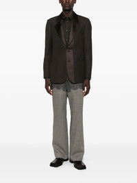 FENDI Single-Breasted Wool Crêpe Tailored Blazer Women