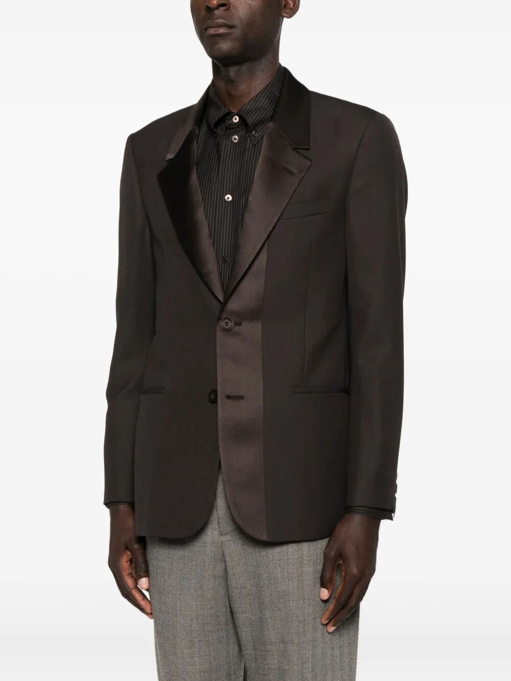 FENDI Single-Breasted Wool Crêpe Tailored Blazer Women