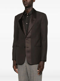 FENDI Single-Breasted Wool Crêpe Tailored Blazer Women