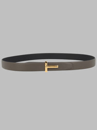 Tom Ford Men Cintura "T Icon" In Pelle Fiore