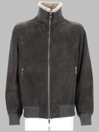 Brunello Cucinelli Men Giacca Bomber In Pelle