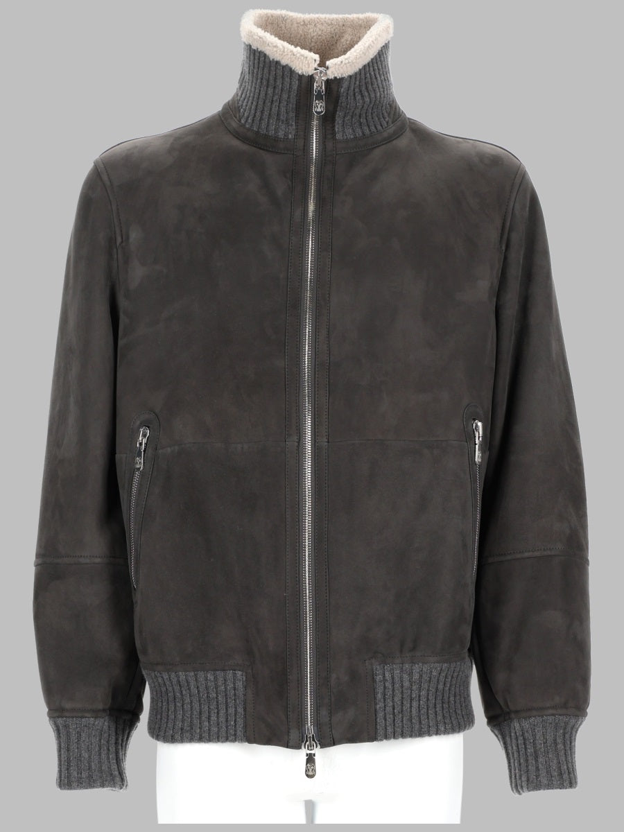 Brunello Cucinelli Men Giacca Bomber In Pelle