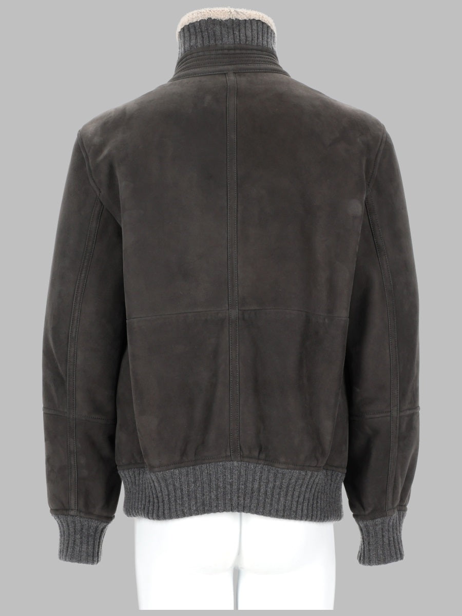 Brunello Cucinelli Men Giacca Bomber In Pelle