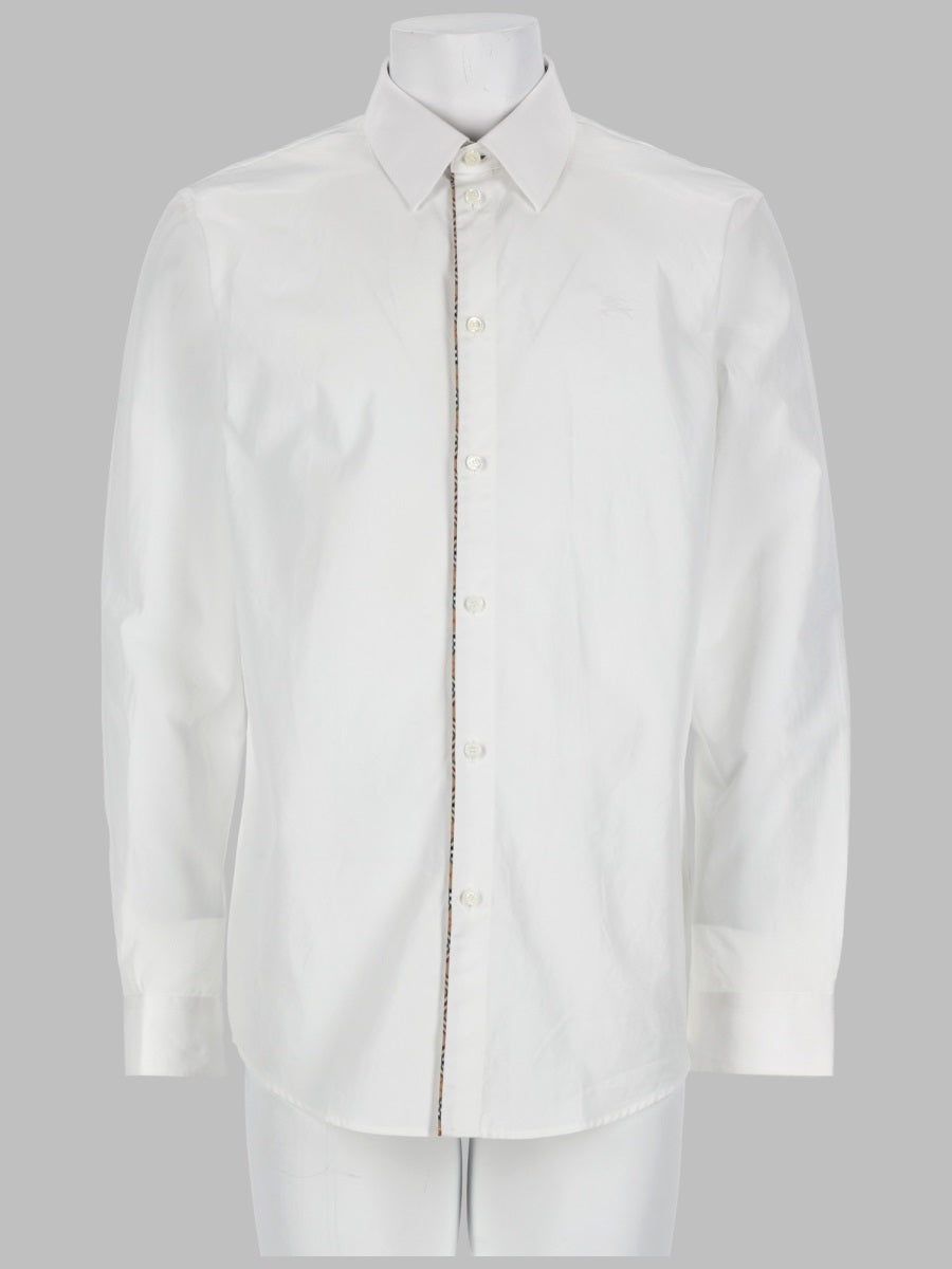 Burberry Men Camicia Con Finiture "Check"
