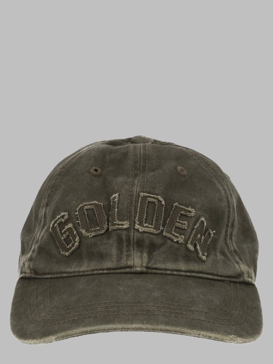 Golden Goose Men Cappello Da Baseball Con Patch Logo