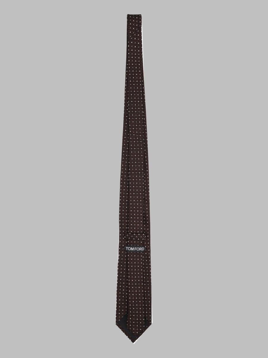 Tom Ford Men Cravatta In Jacquard Di Seta 8 Cm