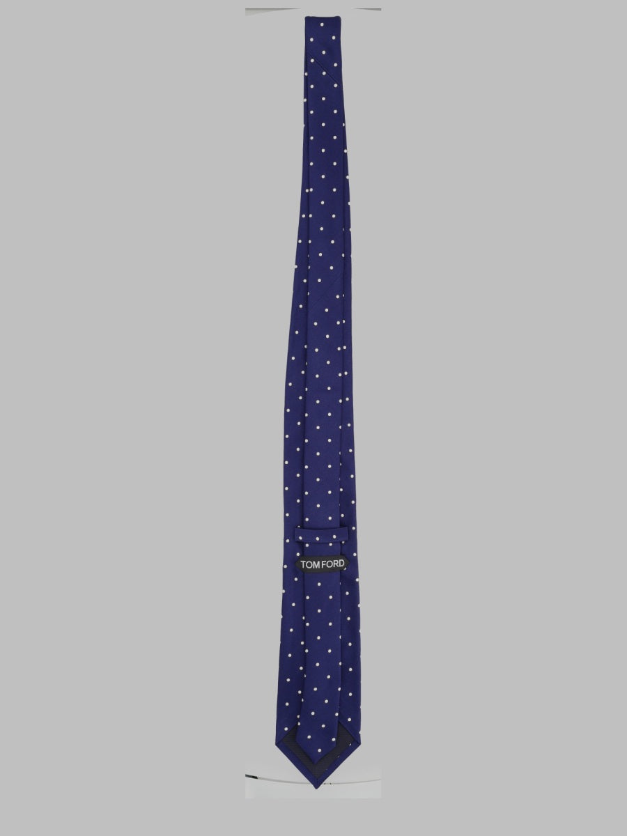 Tom Ford Men Cravatta In Jacquard Di Seta 8 Cm
