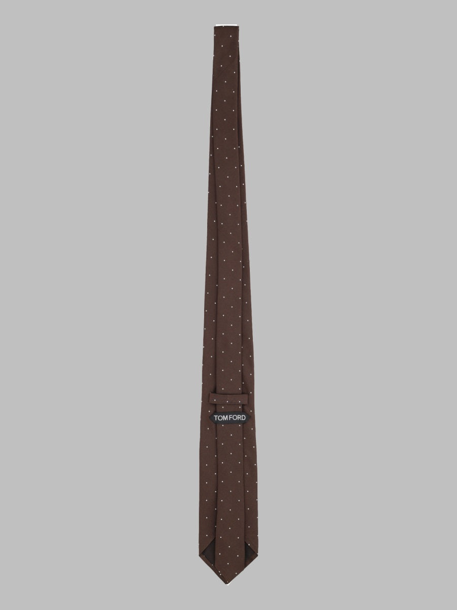 Tom Ford Men Cravatta In Jacquard Di Seta 8 Cm