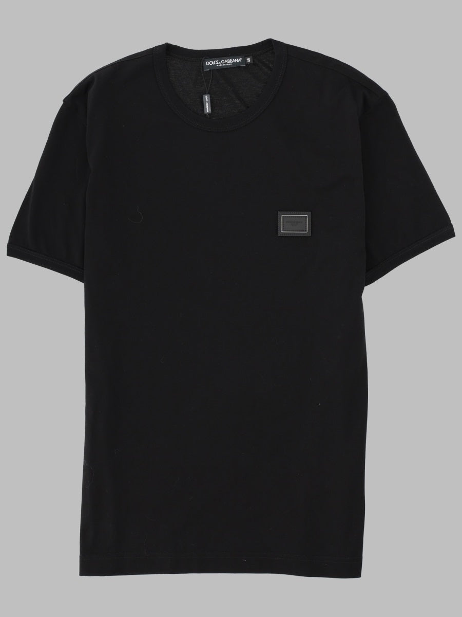 Dolce & Gabbana Men T-Shirt In Cotone Con Placca