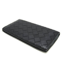 Bottega Veneta Intrecciato Black Leather Wallet (Pre-Owned)