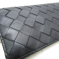Bottega Veneta Intrecciato Black Leather Wallet (Pre-Owned)