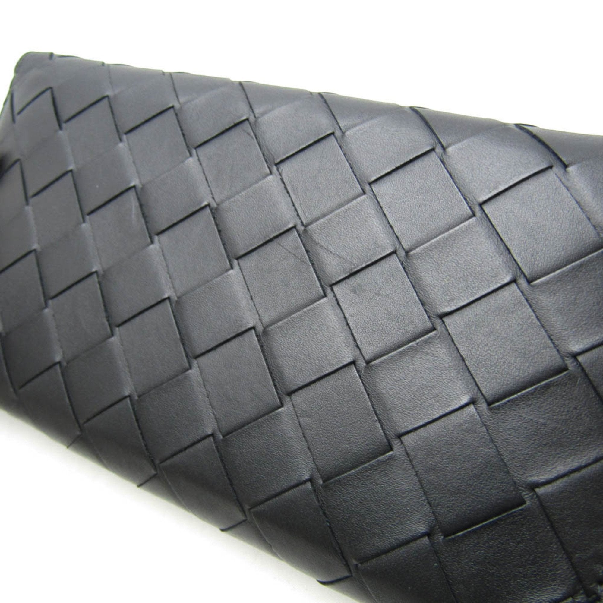 Bottega Veneta Intrecciato Black Leather Wallet (Pre-Owned)